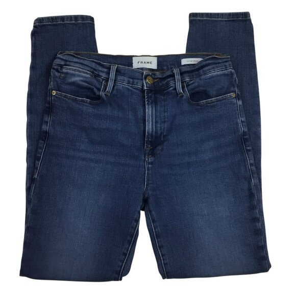 Frame Le High Skinny Jeans High-Rise Denim Stretch Fit Womens 29 - Picture 3 of 12